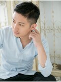 mod's姪浜/ブルーブラックツーブロック爽やかベリーショートi