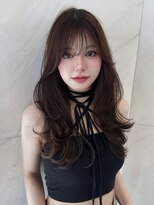 サイン 渋谷(SIGN)&nbsp;韓国ヘアーハッシュカットレイヤーカットグレージュブリーチ無し