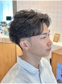 フェザーパーマ/ニュアンス/毛流れ/ビジネス/ツイストスパイラル