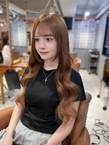 アンククロス 表参道(ANKH CROSS)&nbsp;【ビフォーアフター】エクステ/キャラメルブラウン