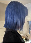 ブルーカラー×ボブ×大人ボブ×夏カラー×水色カラー