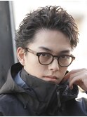 スパイキーショートパーマメンズ短髪黒髪ツイストパーマfifth