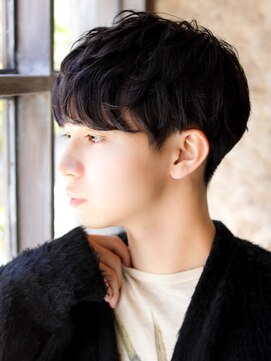 カライング(ing) マッシュ短髪ツーブロックモテる束感モテ髪イケメン黒髪ビジネス