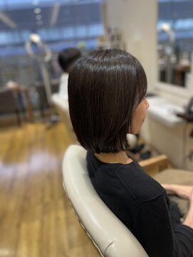 シーループユナイテッドアトリエ(C-LOOP UNITED ATELIER) ボブでもイメチェン♪水素カラー水素トリートメント【髪質改善】