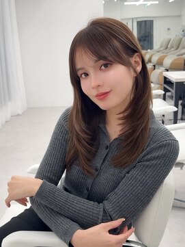 アマトウキョウスマートサロン(AMA TOKYO×Smart Salon) くびれレイヤー/顔まわりカット/レイヤーカット/小顔ヘア