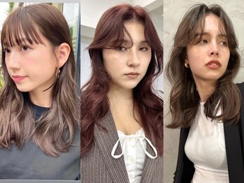 ノラ ヘアーサロン(NORA HAIR SALON)の写真/【まとまる艶カラー♪】ダブルカラーで冬っぽく可愛いトレンドカラーに♪