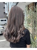 透け感グレージュ × ふんわりニュアンス