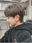 シースルーマッシュダウンパーマ韓国マッシュニュアンスパーマ