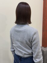 ヒントステーション(HINTSTATION) 〈浅草 半個室〉切りっぱなしボブ×アッシュブラウン