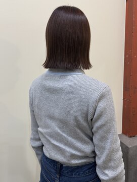 ヒントステーション(HINTSTATION) 〈浅草 半個室〉切りっぱなしボブ×アッシュブラウン