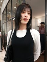 アンドスタイル(&style)&nbsp;【TSUJI】レイヤー 顔まわり 福岡 大名 ミディアムヘア