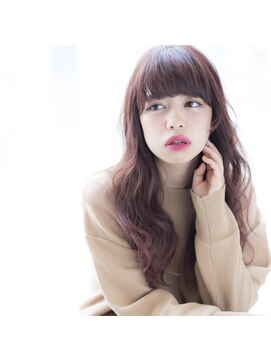 ヘアーアンドメイク シーク 八王子(HAIR&MAKE SeeK) 小悪魔ピンクカラー×厚めバング