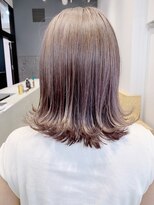 アルバム 銀座(ALBUM GINZA)&nbsp;ラベンダーシルバー_ローライトスリークボブ厚めバング_ba288051