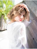 外人風ハイトーンボブ☆relian青山