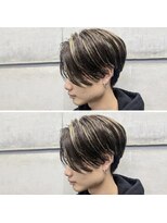 オーシャントーキョー ホワイト 原宿(OCEAN TOKYO WHITE)&nbsp;ハイライト　ダブルカラー　センターパート