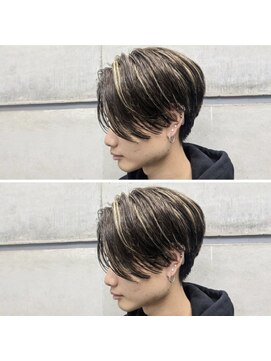 オーシャントーキョー ホワイト 原宿(OCEAN TOKYO WHITE) ハイライト ダブルカラー センターパート