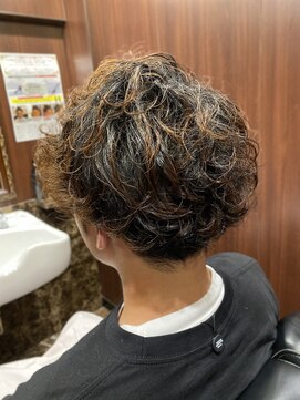 ヒロギンザ 青山店(HIRO GINZA) マッシュ無造作パーマスタイル