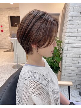 メモリーズ 銀座(Memories) ショートボブ/マロンベージュ/Aライン/かきあげ/前髪［銀座駅］