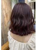 暖色カラー/ブリーチなし/ピンクブラウン/大宮