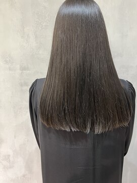 キチ(kichi.) [kichi.] ぷつロング×ダークグレージュ