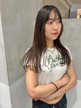 ガリカ 横浜(Gallica) 大人かわいい地毛風カラー ロングストレート