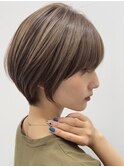 30代40代大人女性/前髪ありショートボブ/ショートヘア/髪質改善