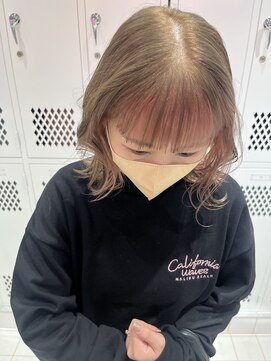 ロンドルーチェ 心斎橋(Lond luce) ダークアッシュ/ミディアムレイヤーカット［髪質改善/縮毛矯正］