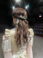 ヘアメイク　プルエクステ　エクステ　コテ巻き