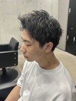 フイ 代々木(Hui)&nbsp;メンズ/アップバング/ツーブロックマッシュ/束感ショート波巻き