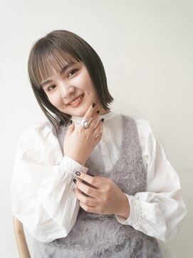 ガーランド (Garland) 切りっぱなしボブ/マロンベージュ/前髪/表参道