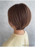 マッシュショートボブミルクティーブラウンイメチェン美髪くすみ