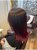 グラデーション×レッドピンク