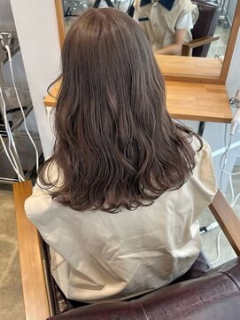 ハイフ(haif) ブリーチ ダブルカラー くすみベージュ