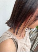 前髪/アンブレラカラー/こなれミディ/イメチェン/ウェーブパーマ