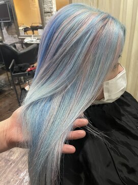 ウォールデゥール 千葉(VOORDEUR) 水色とピンク