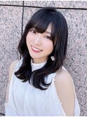 くびれヘア/艶感グレージュ/髪質改善/ケアカラー