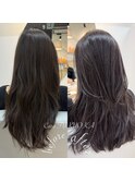 アッシュグレージュ《★髪質改善うる艶水素カラー+カット★》