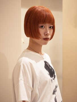 ネロ ヘアサロン ネイビー 渋谷(NERO HAIRSALON NAVY) 【 木田琴美 】ボブ 前髪あり ハイトーン