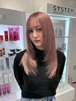 アルドーレフィエロ シンサイバシ(Ardore fiero shinsaibashi)&nbsp;ケアブリーチで作るピンクベージュ♪10代20代30代