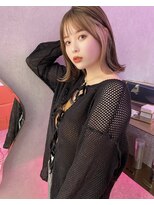 ロンドルピナス 小倉(Lond Lupinus) イメチェン外ハネボブ美髪ワイドバングレイヤー韓国ブリーチなし