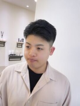 ヨシザワインク プレミアム 築地店(YOSHIZAWA Inc. PREMIUM) 刈り上げアップバング爽やか短髪フェード