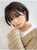 柏で１番綺麗な髪質改善ミニウルフダブルカラーショートボブ