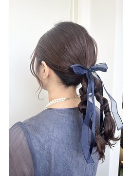 ケイズプラスカラン(HAIR AND MAKEUP K's PLUS calin) 【倉敷　沖/calin】ツイン編みおろし