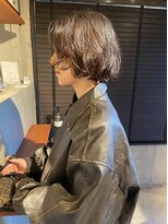 エニイ(ANY)&nbsp;デザインカラー/オリーブベージュ/ウエットヘア【千葉／パーマ】