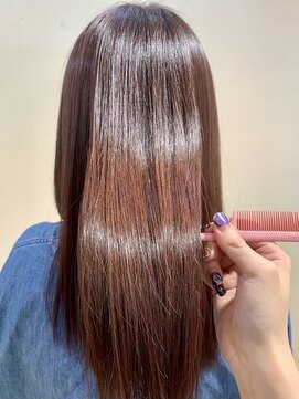 ルルバイアズール 草加店(LULU by azule) 髪質改善カラー，ピンクブラウン，ツヤカラー【草加】