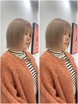 ローリン(Rolling)&nbsp;【RURI】10代20代/切りっぱなしボブ/ミルクティー/福岡天神