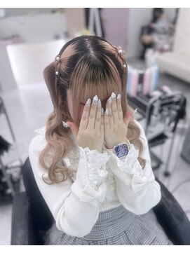 あみあげハーフツイン