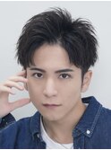 センターパートニュアンスパーマワンカールパーマ韓国コンマヘア