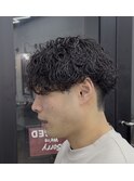 波巻きパーマシャドウパーマメンズパーマツイストスパイラル