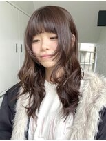 ローレンジウ(LOREN JU)&nbsp;着物ヘア/ダークアッシュ/ミディアムレイヤーカット/名古屋名駅